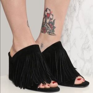 Matisse Moonshine Fringe Mule